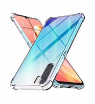 Oppo Reno 3 Kılıf Şeffaf Köşe Korumalı ABS Airbag Absorbing Case Silikon (Renksiz)