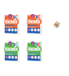 Fenomen 5. Sınıf Maarif 5A + 5B Serisi Matematik ve Fen Bilimleri Soru Bankası + Telefon Standı