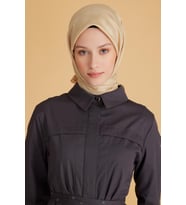 Belli Fresh Monogram Jakarlı Eşarp 2 - 58 Sarı Monogram Desenli