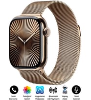 Watch HK11 PROMAX GOLD Akıllı Saat Sesli Görüşme Yapay Zeka Destekli iPhone Android Uyumlu 8-9-10