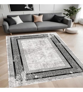 Eliana Home Dijital Baskı Yıkanabilir Kaymaz Taban Salon Halısı Ve Yolluk LNA0894-FNL111 (Gri)