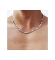 Silver 60 Cm 5 mm Klasik Erkek Zincir Kolye