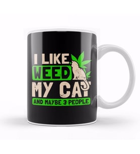 Cat Weed   I Like My Cat Gift Kupa Bardak Porselen