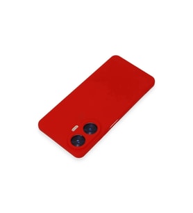 Realme C55 Kılıf Nano İçi Kadife  - Kırmızı
