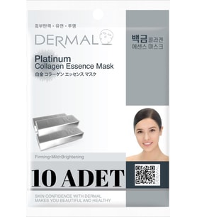 DERMAL Sıkılaştırıcı, Aydınlatıcı, Yumuşatıcı Platinum Kollajen Maske X10 Adet