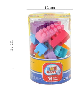Asya Oyuncak Ant Blocks 34 Parça Pastel Renk Lego