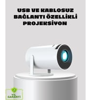 Kablosuz Bağlantılı Full Hd Ev Sinema Projeksiyonu 160 Ansı Lümen
