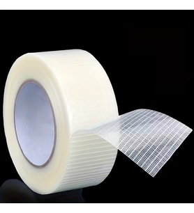 Yırtılmaya Karşı Dirençli, Yüksek Yapışma Gücü Enine Boyuna Lifli Bant 50mmx50mt (Çok Renkli)