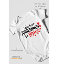Anneannem Bir Başka Kısa Kollu Bebek Body %100 Pamuk