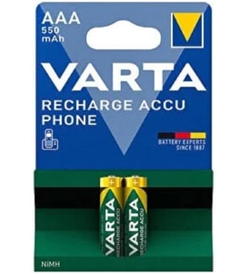 Edilebilir Ince Aaa Varta Aaa 550mah 2li Blister Telsiz Telefon Pili