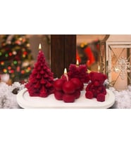 Zeylinart Yılbaşı Christmas Hediyesi 5 li Set Mum
