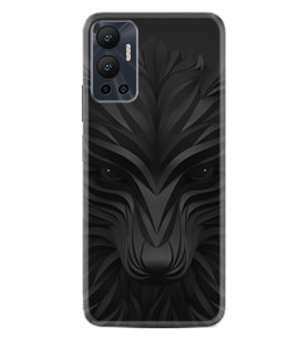 Infınix Hot 12 Kılıf Resimli Desenli Baskılı Silikon Black Fox 1325
