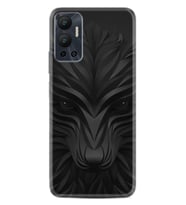 Infınix Hot 12 Kılıf Resimli Desenli Baskılı Silikon Black Fox 1325