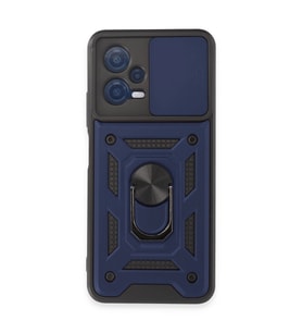 Xiaomi Redmi Note 12 5g Kılıf Pars Lens Yüzüklü Silikon - Lacivert