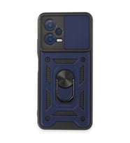 Xiaomi Redmi Note 12 5g Kılıf Pars Lens Yüzüklü Silikon - Lacivert