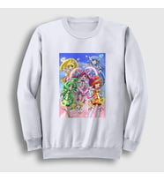 Presmono Unisex Beyaz Precure Pretty Cure Anime Sweatshirt 439821tt
