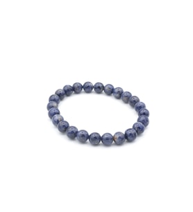 Hakiki Doğal A Kalite Mavi Safir Taşı Bileklik 7.5 Mm