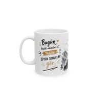 Motivasyon Temalı A Sınıf Porselen Kupa İlham Verici Sözlü Hediye 330 ml KF07102614