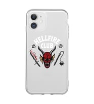 Iphone 11 Uyumlu Hellfire Club Tasarımlı Şeffaf Telefon Kılıfı