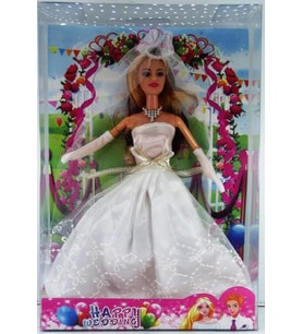 Oyuncak Gelinlikli Bebek 28 cm  W778 (Çok Renkli)