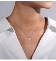 eJOYA Doğal İncili Pırlanta Kolye 113384