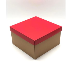 26x26x15 Kraft Çok Amaçlı Kutu Karton Kutu Pasta Kutusu (10 Adet)