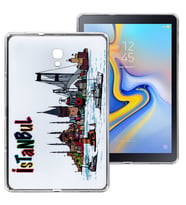 Samsung Galaxy Tab A  SM T590 Baskılı Silikon Kılıf BK-23