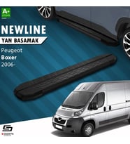 S-Dizayn Peugeot Boxer 3 Kısa Şase NewLine Siyah Yan Basamak 203 Cm 2006 Üzeri A+ Kalite