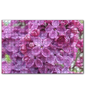 Cakapuzzle Mor Orkideler Görseli Puzzle Yapboz MDF (Ahşap) (120 Parça)