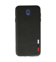 Samsung Galaxy J7 Pro / J730 Kılıf Loop Deri Silikon - Siyah