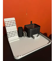 Kişiye Özel İsimli Masaüstü Düzenleyici - Telefon Standı ve Kalemlikli Organizer - 3D Yazıcı Ofis Aksesuarı