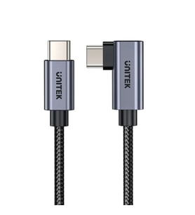 UNITEK TYPE-C HIZLI ŞARJ KABLOSU 90 DERECE 3 METRE 100W (C14123BK-3M)