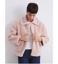 LCW Vision Pembe Ceket Yaka Kadın Teddy Kaban