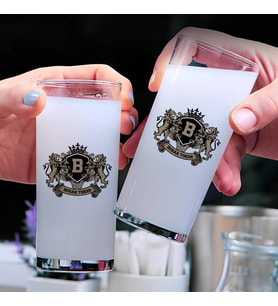 Renkli İsim Yazılı Sevgiliye Hediye İkili Rakı Bardağı Seti