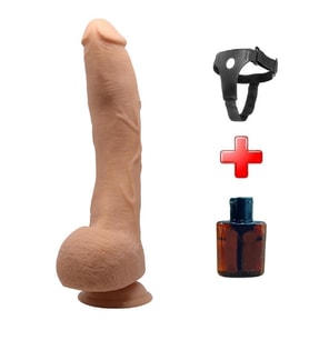 OdinsShop Belden Bağlamalı 27 cm Gerçekçi Kalın Dildo Penis - Jack
