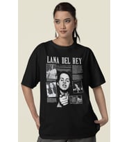 Lana Del Rey Baskılı Unisex Oversize Şarkıcı Tişört