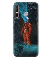 INFINIX Hot 8 Kılıf Silikon Desen Astronot Smoke 1769
