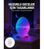 Bluetooth Hoparlör Özellikli 7 Renkli Gece Aydınlatması Yeni Nesil