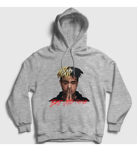 Presmono Unisex Gri Forever XXXTentacion Kapüşonlu Sweatshirt 47881tt (Gri)
