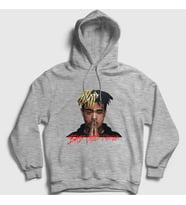 Presmono Unisex Gri Forever XXXTentacion Kapüşonlu Sweatshirt 47881tt (Gri)