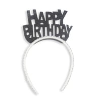 Eva Taç Siyah Happy Bırthday M201