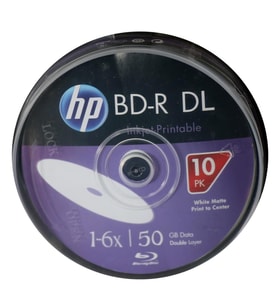 Hp Blu-Ray Bd-R 6X 50Gb 10Lu Cake Box Prıntable Baskı Yapılabilir Blu-Ray Dvd
