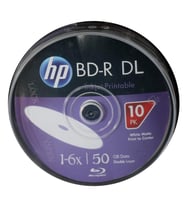 Hp Blu-Ray Bd-R 6X 50Gb 10Lu Cake Box Prıntable Baskı Yapılabilir Blu-Ray Dvd