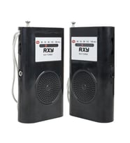 Roxy RXY-Turbo Cep Tipi Mini Analog FM Radyo Küçük El Radyosu Mutfak Radyo Deprem Çantasına Uygun
