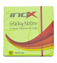 İnox Postit 75X75 80 Yaprak Fosforlu Yeşil - 3 adet