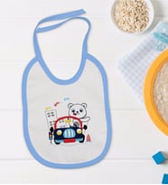 BK Kids Mavi Bebek Mama Önlüğü - Model 126