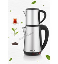 Inox Paslanmaz Çelik Çay Makinesi Su Isıtıcı Çaycı Elektrikli Çaydanlık