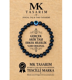 GERÇEK AKİK ERKEK BİLEKLİK MK.8000.015- RAHATLIK-DİNGİNLİK-ENERJİ- STRES BİLEKLİĞİ-RENKLERİ BOYA DEĞİLDİR -KENDİ RENGİDİR