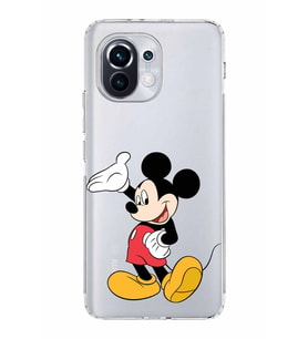 Xiaomi  Mi 11  Kamera Korumalı Kapak Mickey Mouse Tasarımlı Şeffaf  Kılıf
