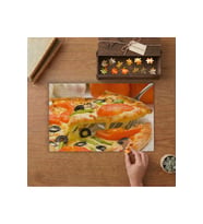 Sebzeli Piiza Dilimi Tasarımı 240 parça Ahşap Puzzle Ahşap Kutuda MP01878